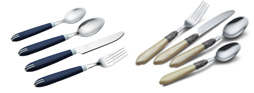 Non-metallic handle tableware